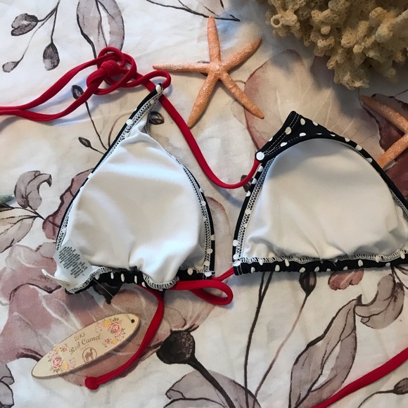 NWT Red Camel | Polka Dot Bikini Top - Picture 4 of 5